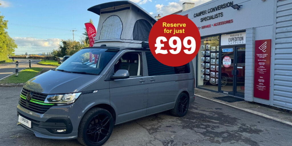 Reserve a VW Campervan for £99